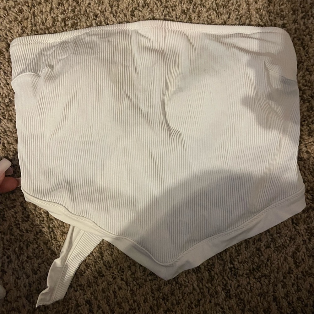 Aerie White Bikini Top